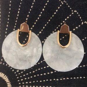 Geometric Marble Earrings